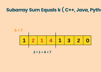 Subarray Sum Equals K