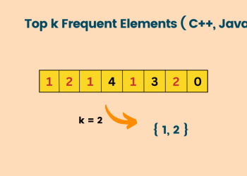 Top K frequent elements