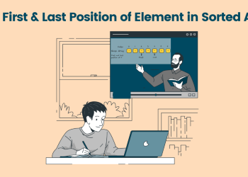 first and last position of element in a sorted array
