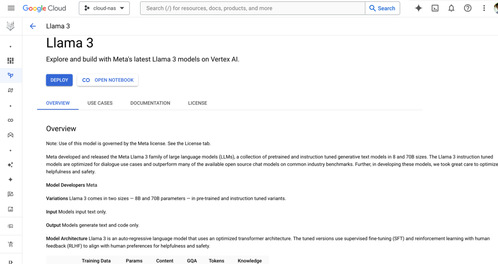 Llama on Vertex AI
