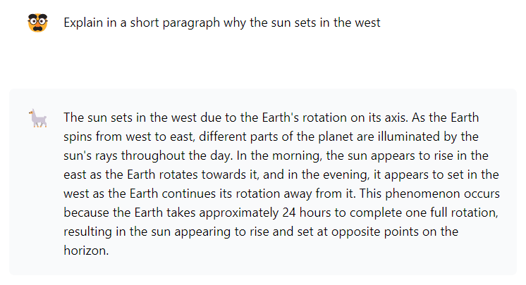 Llama 3 for General Knowledge test