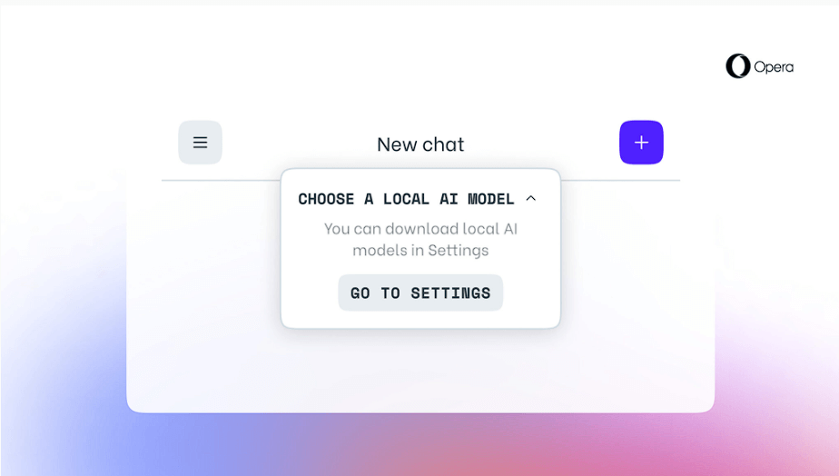 opera local llm interface