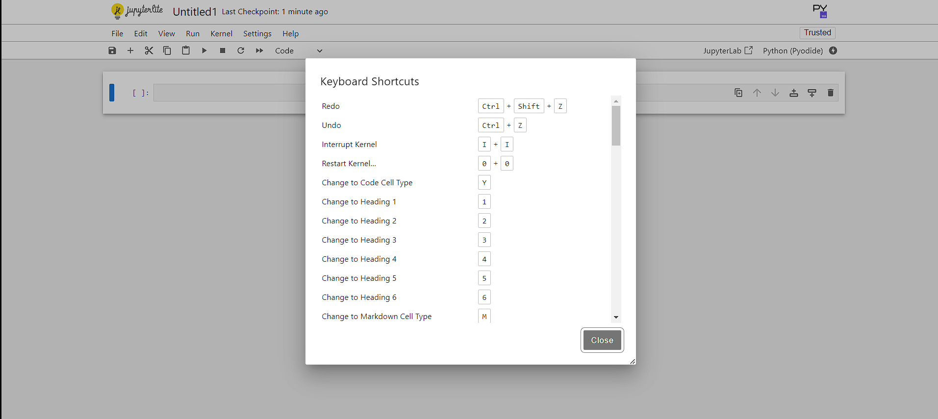 Keyboard Shortcuts in Jupyter Notebook