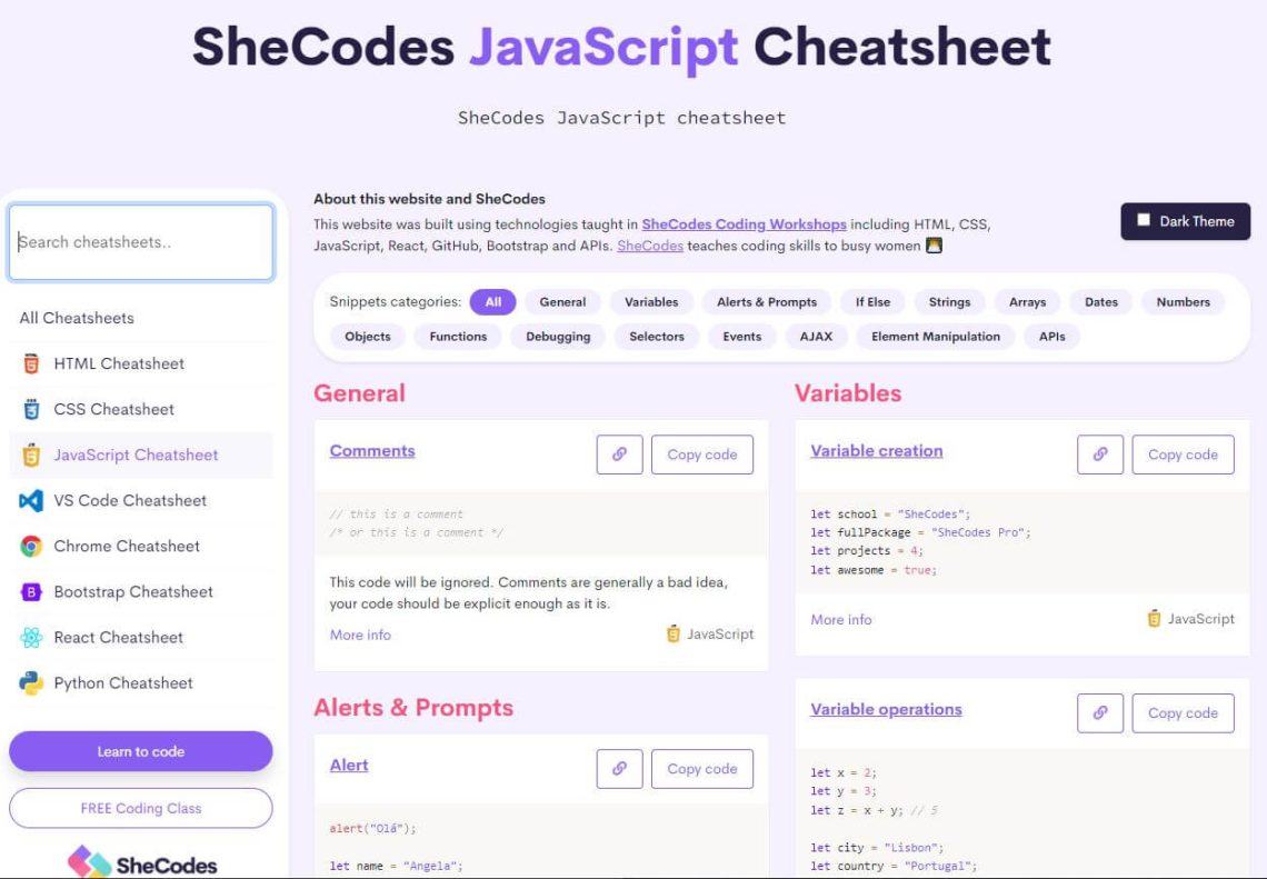 Cheatsheet Collections Every Developer Should Bookmark in 2024
