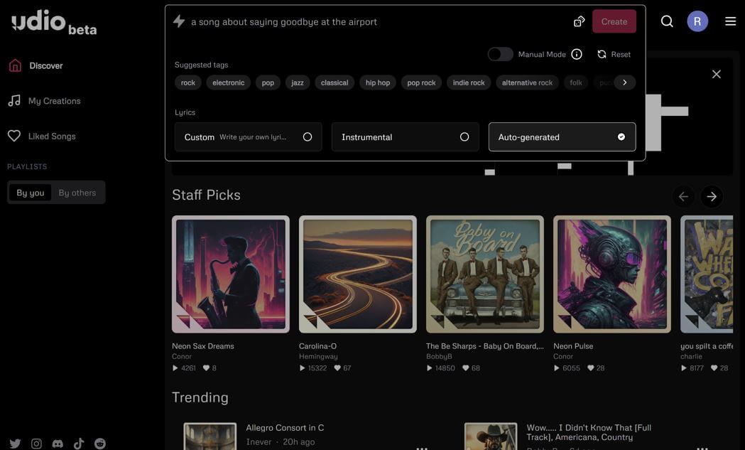 Is Udio a Disruptor for AI Music Creation? Insights from Creators