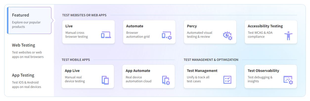 BrowserStack Features