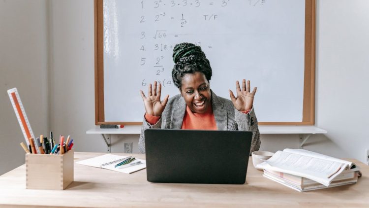 Teacher catching students doing homework with ChatGPT