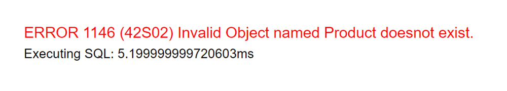 Invalid Objects SQL Error