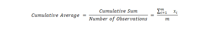 Cumulative Average formula
